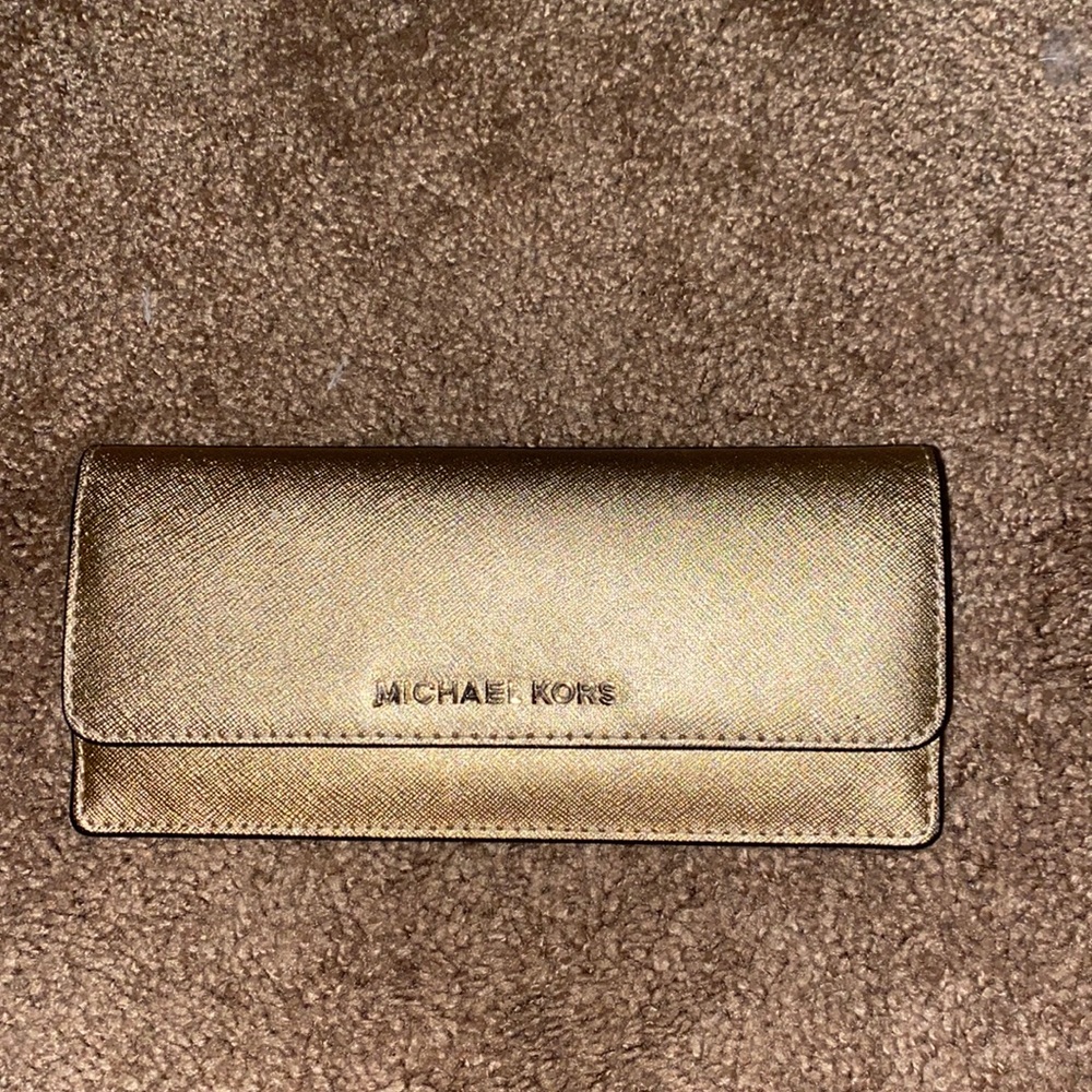 Michael Kors gold wallet